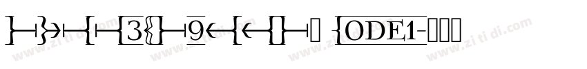 FREE3OF9TTF或 Code1字体转换